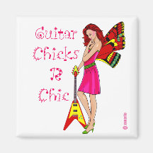 Guitar Fairy Refrigerator Magnet