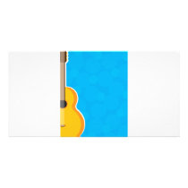 Guitar Frame Personalized Photo Card