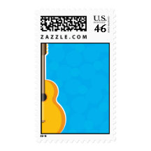 Guitar Frame Postage Stamp