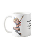 Guitar Girl with American Flag blouse Customizable Coffee Mug