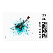 Guitar Graffiti - Emo Rock Music Band Alternative postage by RAWRoutloud Guitar Graffiti - Emo Rock Music Band Alternative postage