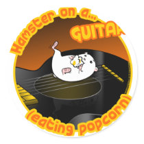 Guitar Hamster Sticker