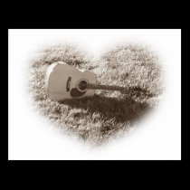 GUITAR: I Love Guitars postcards