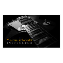 Guitar Instructor, Music, Instruments Business Card Templates