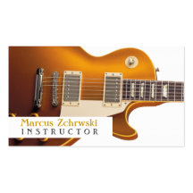 Guitar Instructor, Music, Instruments Business Card Templates