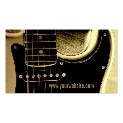 Guitar Latte Business card (back side)