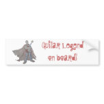 Guitar legend wearing a cape bumper stickers