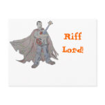 Guitar legend wearing a cape post cards