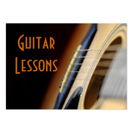 guitar lessons business card (front side)