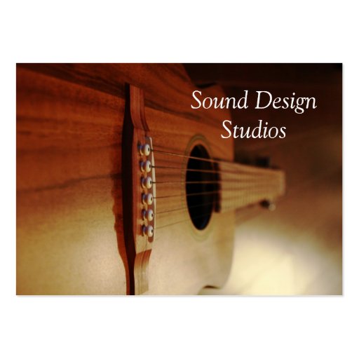 Guitar Lessons Business Cards Studio (front side)