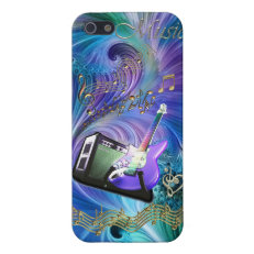 Guitar Magic Swirling Melody iPhone 5 Case