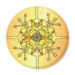 Guitar Mandala 2 Refrigerator Magnet