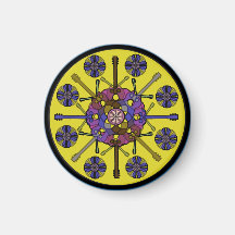 Guitar Mandala Magnet