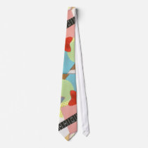 GUITAR MIXED MEDIA MENS TIE