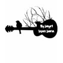guitar, My heart lives here. t-shirts