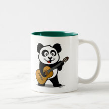 Guitar Panda Coffee Mugs