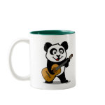 This adorable panda is playing a guitar. How cute is that? This original design makes a perfect gift for guitarists everywhere! Great for everone who loves cute pandas and guitars.