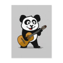 Guitar Panda Postcard