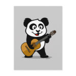 This adorable panda is playing a guitar. How cute is that? This original design makes a perfect gift for guitarists everywhere! Great for everone who loves cute pandas and guitars.