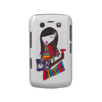 guitar & piano girl on blackberry case casemate cases