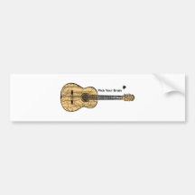 Guitar: Pick Your Brain Bumper Sticker