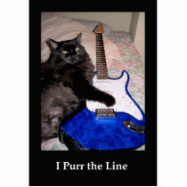 Guitar Picking Cat Photo Sculpture Keychain photo sculptures