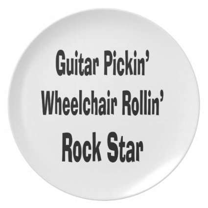 guitar picking wheelchair rolling rockstar bk party plate