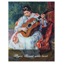 Guitar Player By Pierre-Auguste Renoir Flyers