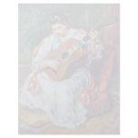 Guitar Player By Pierre-Auguste Renoir letterhead