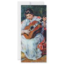 Guitar Player By Pierre-Auguste Renoir Rack Cards