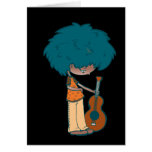 Guitar player card