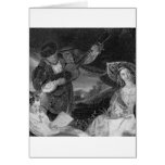 Guitar Player Card featuring Godey Aug 1844