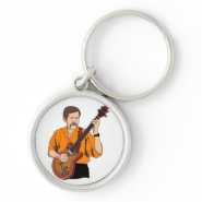 guitar player male semi hollow orange shirt.png key chain
