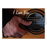 Guitar Player Music Loving Romantic Greeting Cards