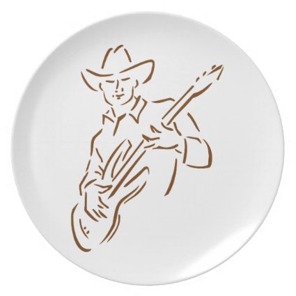 guitar player outline cowboy brown.png plate