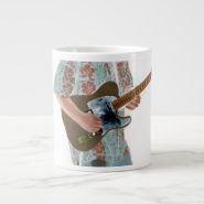 guitar player painting invert music design jumbo mugs