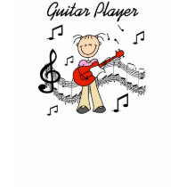 Guitar Player Stick Figure Shirt