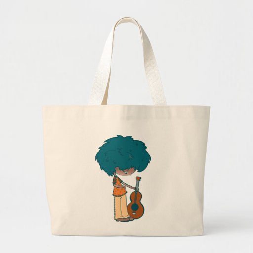 Guitar player tote bags
