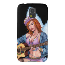 illustration, al rio, drawing, guitar, singer, singing, art, playing, redhead, pinup, [[missing key: type_casemate_cas]] with custom graphic design