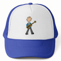 Guitar Playing Stick Figure Hat