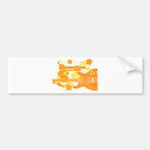 GUITAR-POP TUNES BUMPER STICKER