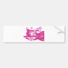 GUITAR-POP TUNES BUMPER STICKERS