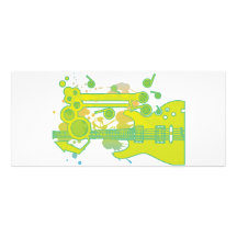 GUITAR-POP TUNES CUSTOM RACK CARDS