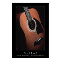 Guitar Poster w/ Borders posters by JFFLETCHER Guitar Poster w/ Borders posters