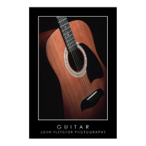 Guitar Poster w/ Borders posters by JFFLETCHER Guitar Poster w/ Borders posters