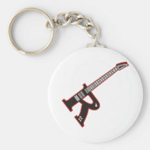 Guitar R Keychain