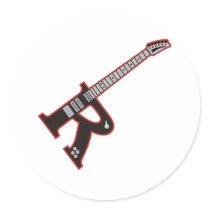 Guitar R stickers