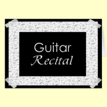 Guitar Recital cards by dndartstudio Guitar Recital cards