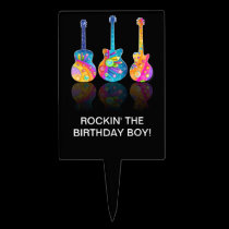 GUITAR REFLECTIONS CAKE PICK TOPPER cake picks