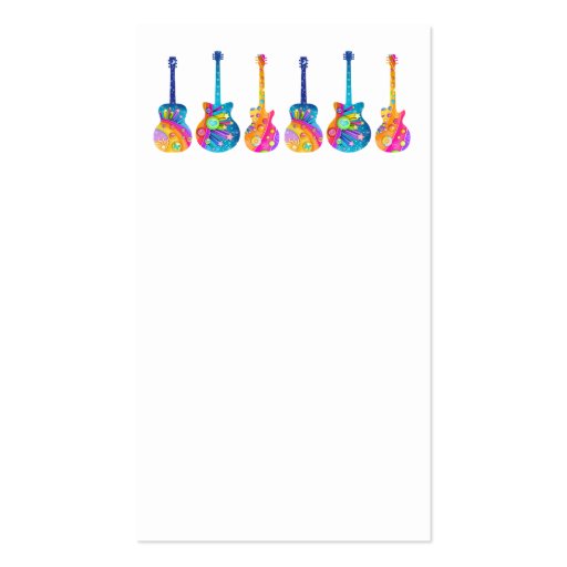GUITAR REFLECTIONS Customizable BUSINESS CARDS (back side)